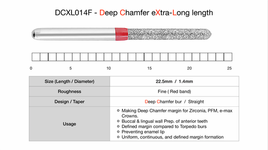 Easy Prep Bur - DC (Deep Chamfer) Line - XL